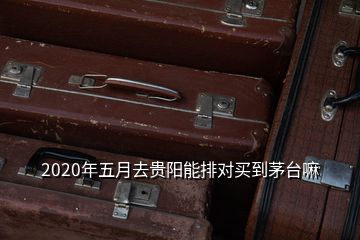 2020年五月去貴陽能排對(duì)買到茅臺(tái)嘛