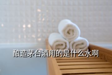 釀造茅臺(tái)酒用的是什么水啊