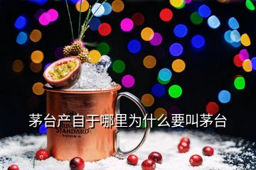 茅臺(tái)產(chǎn)自于哪里為什么要叫茅臺(tái)