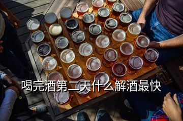 喝完酒第二天什么解酒最快