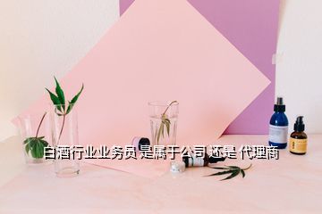 白酒行業(yè)業(yè)務(wù)員 是屬于公司 還是 代理商