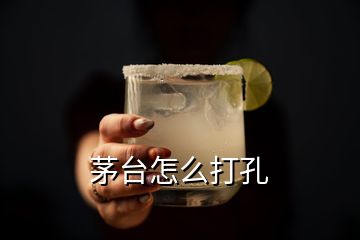 茅臺(tái)怎么打孔