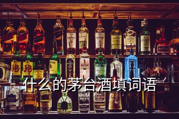 什么的茅臺酒填詞語