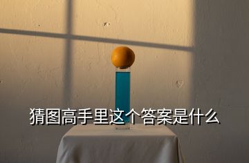 猜圖高手里這個(gè)答案是什么