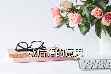 歇后語(yǔ)的意思