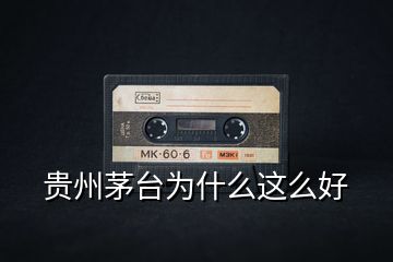 貴州茅臺為什么這么好
