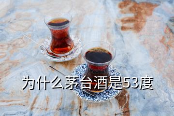 為什么茅臺酒是53度