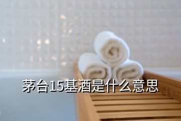 茅臺(tái)15基酒是什么意思