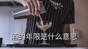 酒的年限是什么意思