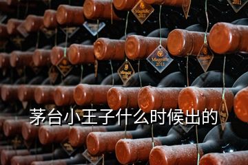 茅臺(tái)小王子什么時(shí)候出的