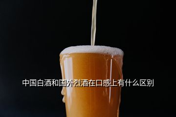 中國白酒和國外烈酒在口感上有什么區(qū)別