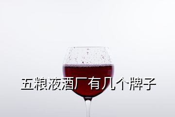 五糧液酒廠有幾個牌子