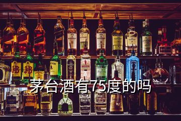 茅臺(tái)酒有75度的嗎