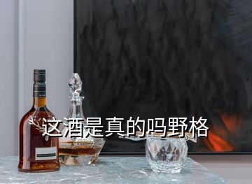 這酒是真的嗎野格