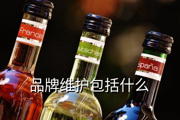 品牌維護包括什么