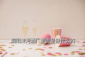 泗陽洋河酒廠里面是做什么的