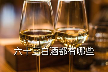 六十三白酒都有哪些