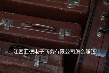 江西匯德電子商務(wù)有限公司怎么賺錢