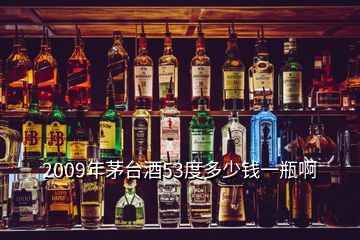 2009年茅臺(tái)酒53度多少錢一瓶啊