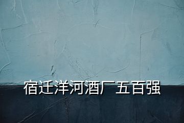 宿遷洋河酒廠五百?gòu)?qiáng)