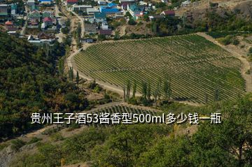 貴州王子酒53醬香型500ml多少錢一瓶