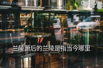 蘭陵蕭后的蘭陵是指當(dāng)今哪里