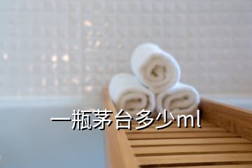 一瓶茅臺多少ml