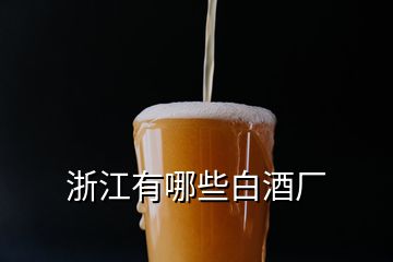 浙江有哪些白酒廠