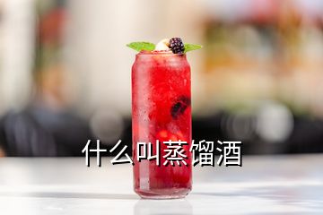 什么叫蒸餾酒