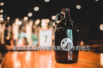 宜賓珙縣洛表哪里有刷信用卡的地方