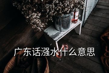 廣東話漒水什么意思