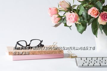 貴州茅臺成了被執(zhí)行人執(zhí)行標(biāo)的只有20萬元公司違反了哪些法律法規(guī)