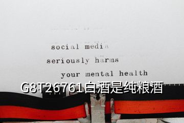 G8T26761白酒是純糧酒