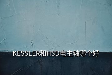 KESSLER和HSD電主軸哪個好