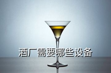 酒廠(chǎng)需要哪些設(shè)備