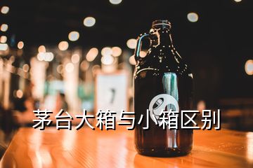 茅臺大箱與小箱區(qū)別