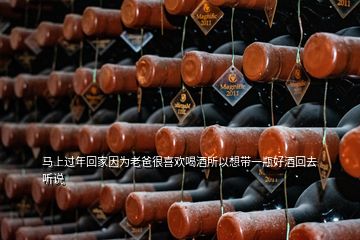 馬上過(guò)年回家因?yàn)槔习趾芟矚g喝酒所以想帶一瓶好酒回去聽說(shuō)