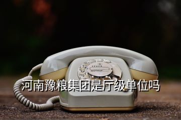 河南豫糧集團(tuán)是廳級(jí)單位嗎