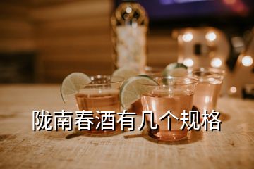 隴南春酒有幾個規(guī)格