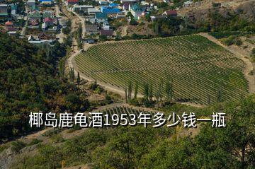 椰島鹿龜酒1953年多少錢一瓶