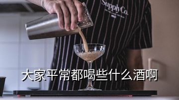 大家平常都喝些什么酒啊