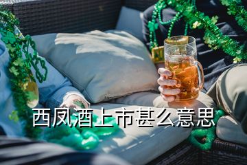 西鳳酒上市甚么意思