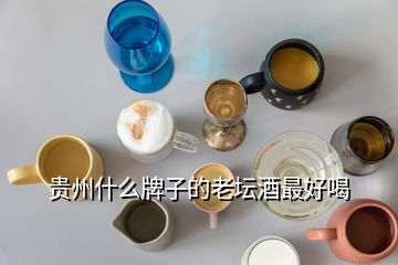 貴州什么牌子的老壇酒最好喝