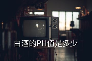 白酒的PH值是多少