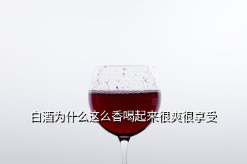 白酒為什么這么香喝起來很爽很享受