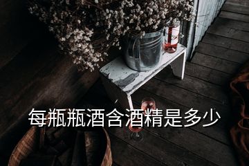 每瓶瓶酒含酒精是多少