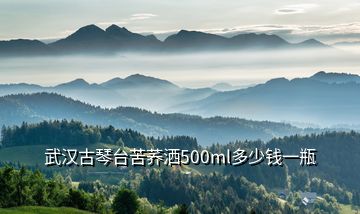 武漢古琴臺苦蕎灑500ml多少錢一瓶