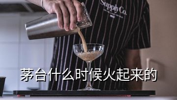 茅臺(tái)什么時(shí)候火起來的