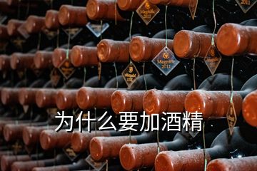 為什么要加酒精