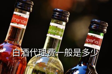 白酒代理費(fèi)一般是多少